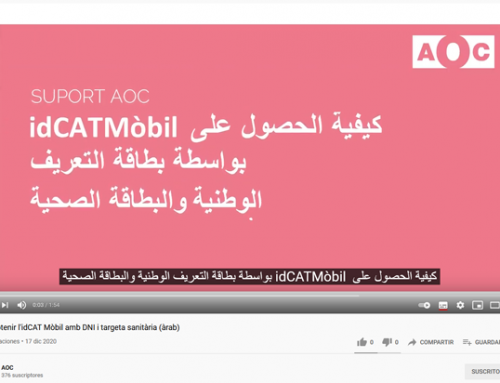 AOC YoutubeCom obtenir l’idCat Mòbil. Àrab