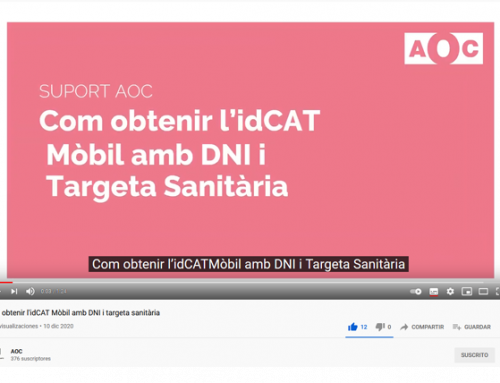 AOC YoutubeCom obtenir l’idCat Mòbil